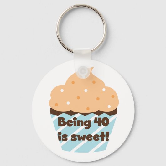 40 Jahre alt ist T - Shirt und Geschenke zum Gebur Schlüsselanhänger (Vorderseite)
