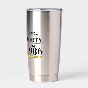 40 Jahre alt. Leben beginnt mit Vierzig 1986 40. G Thermobecher