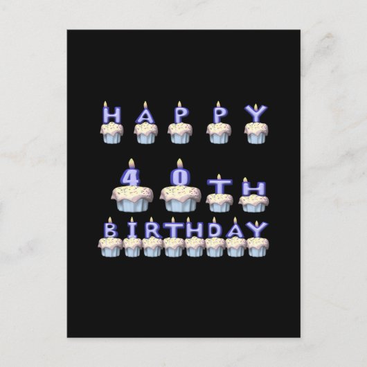 40 Jahre alt Postkarte (Vorderseite)