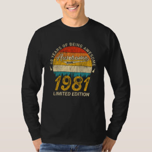 40 Jahre alt Tag 1981 Phantastisch seit 40. Geburt T-Shirt