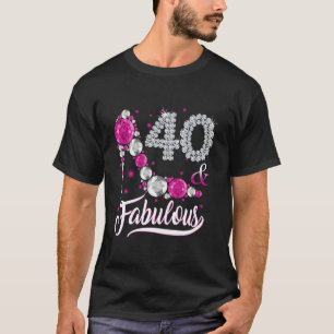 40 Jahre alt und herrlich glücklich 40. Geburtstag T-Shirt