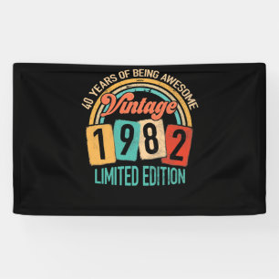 40 Jahre alt von 1982 Phantastisch sein 40. Geburt Banner