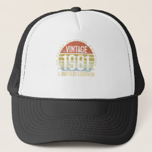 40 Jahre alte Geschenke Vintag 1981 Limited Editio Truckerkappe