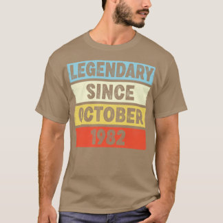 40 Jahre alte Legendärin seit Oktober 1982 40. Bir T-Shirt
