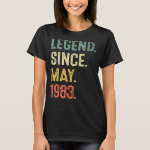 40 Jahre alte Legende seit Mai 1983 40. Geburtstag T-Shirt