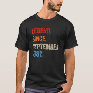 40 Jahre alte Legende seit September 1982 40. Bir T-Shirt