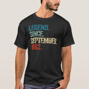 40 Jahre alte Legende seit September 1982 40. Bir T-Shirt