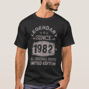 40 Jahre alte Tageszeit Seit 1982 Vintag 40. T-Shirt