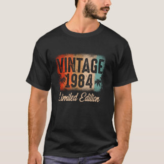 40 Jahre alte Vintage 1984 Limited Edition 40. Geb T-Shirt