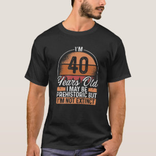 40 Jahre alte Vintage Ich bin nicht ausgestorben R T-Shirt