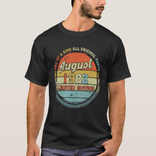 40 Jahre alter August 1982 40. Geburtstag T-Shirt