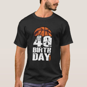 40 Jahre alter Vintager Basketball 40. Geburtstag T-Shirt