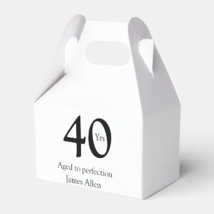 40 Jahre auf den Punkt gereift Geburtstagsname ein Geschenkschachtel