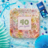 40 Jahre Cosmos Floral Design Pappteller (Party)