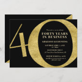 40 Jahre Geschäftsjahr Einladung (Vorne/Hinten)