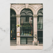 40 Jahre Geschäftsjubiläum Goldkunst Folieneinladung (Rückseite)