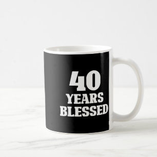 40 Jahre Gesegneter 40. Geburtstag Christlich Reli Kaffeetasse