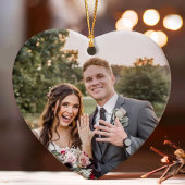 40 Jahre 💕 Heart Shaped Souvenir Keramik Ornament