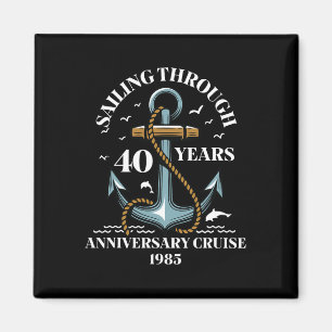40 Jahre Hochzeitsjubiläum Kreuzfahrt Magnet