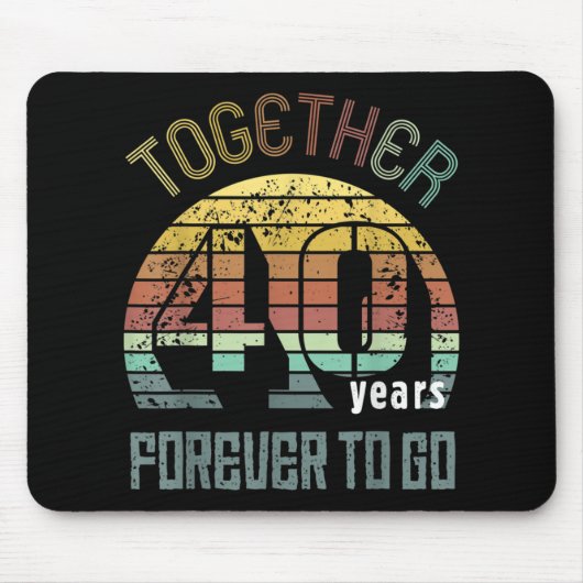 40 Jahre Hochzeitspenden für Paare Mousepad (Vorne)