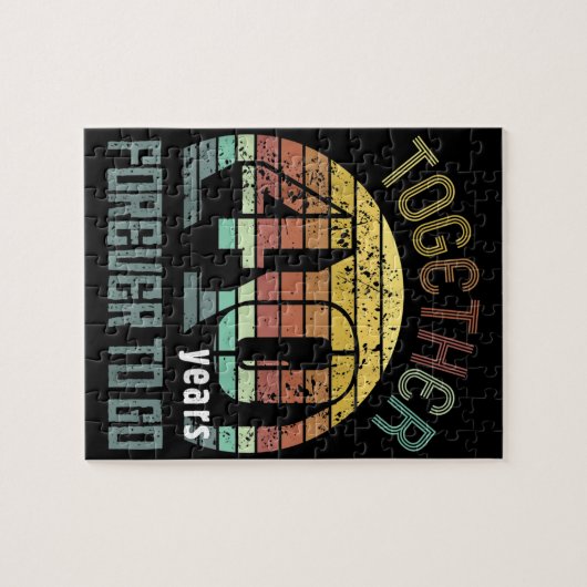 40 Jahre Hochzeitspenden für Paare Puzzle (Horizontal)