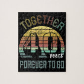 40 Jahre Hochzeitspenden für Paare Puzzle (Vertikal)