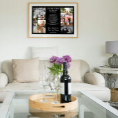 40 Jahre Hochzeitstag Foto Collage bearbeitbar Poster