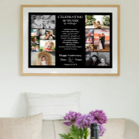 40 Jahre Hochzeitstag Foto Collage bearbeitbar