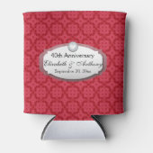 40 Jahre Hochzeitstag Ruby Red Z06 Dosenkühler (Vorderseite)