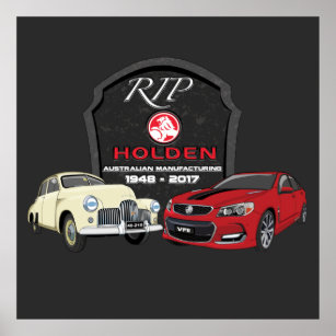 40 Jahre Holden Manufacturing in Australien T-Sh Poster
