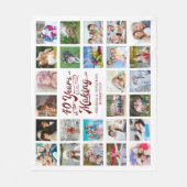 40 JAHRE IM MAKING 26 Foto Ruby Jubiläum Fleecedecke (Vorderseite)