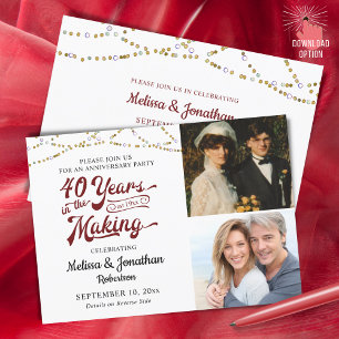 40 JAHRE IM MAKING Ruby Einladung
