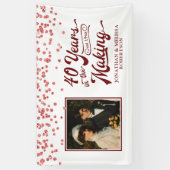 40 JAHRE IM MAKING Ruby Foto Banner (Vertikal)