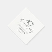 40 Jahre Minimal Napkins Serviette (Ecke)