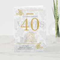 40 Jahre Mitarbeiterjubiläum Business Elegance