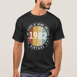 40 Jahre Phantastisch Funny Vintag 1982 40th Bir T-Shirt