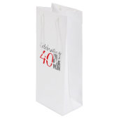 40 Jahre phantastisch Geschenktüte Für Weinflaschen (Vorderseite Schrägansicht)