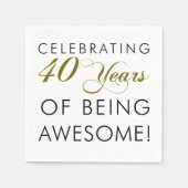 40 Jahre Phantastisch sein Serviette (Vorderseite)