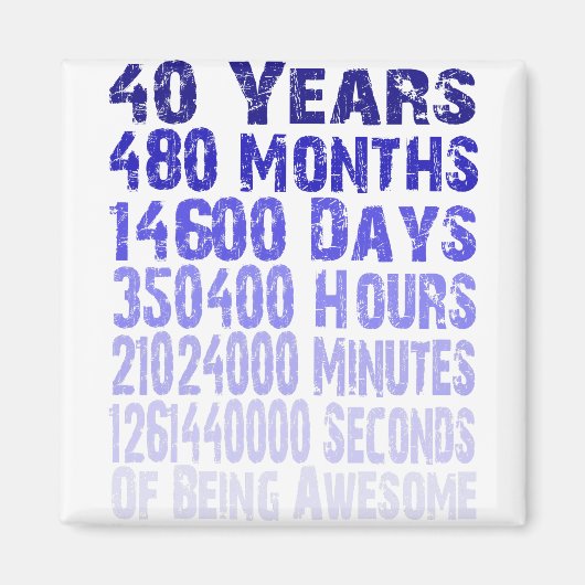 40 Jahre phantastisch seit 40 Jahren Magnet (Vorne)