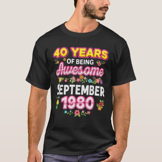 40 Jahre Phantastisch seit September 1980 T-Shirt (Vorderseite)