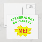 40 Jahre Postkarte (Vorne/Hinten)