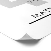 40 Jahre Ruhestand oder Geschenk zur Mitarbeiterbe Poster (Ecke)