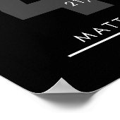 40 Jahre Ruhestand oder Geschenk zur Mitarbeiterbe Poster (Ecke)