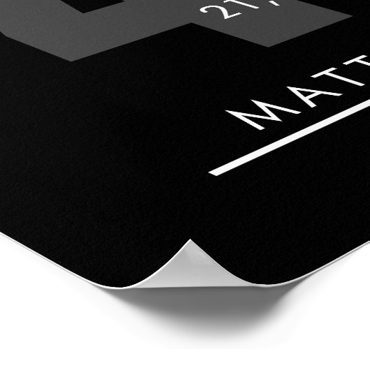 40 Jahre Ruhestand oder Geschenk zur Mitarbeiterbe Poster (Ecke)