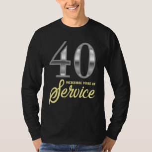 40 Jahre Service 40 Jahre Anfänger T-Shirt