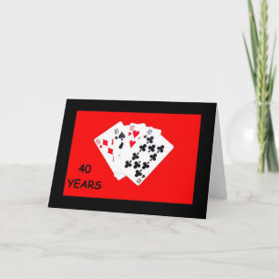 40 Jahre sind ein großes Ding Hochzeitstagskarte Karte