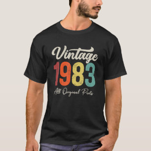 40 Jahre Vintag 1983 40. Geburtstagsdekoration T-Shirt