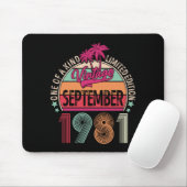 40 Jahre Vintager September 1981 40. Geburtstag Mousepad (Mit Mouse)