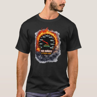 40 Jahre Vollgas Geboren 1985 Tachometer Bir T-Shirt