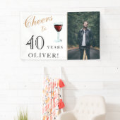 40 Jahre Wein 40. Geburtstag Foto Banner (Insitu)
